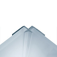 Splashwall Blue mist Panel internal corner joint, (W)400mm (T)3mm