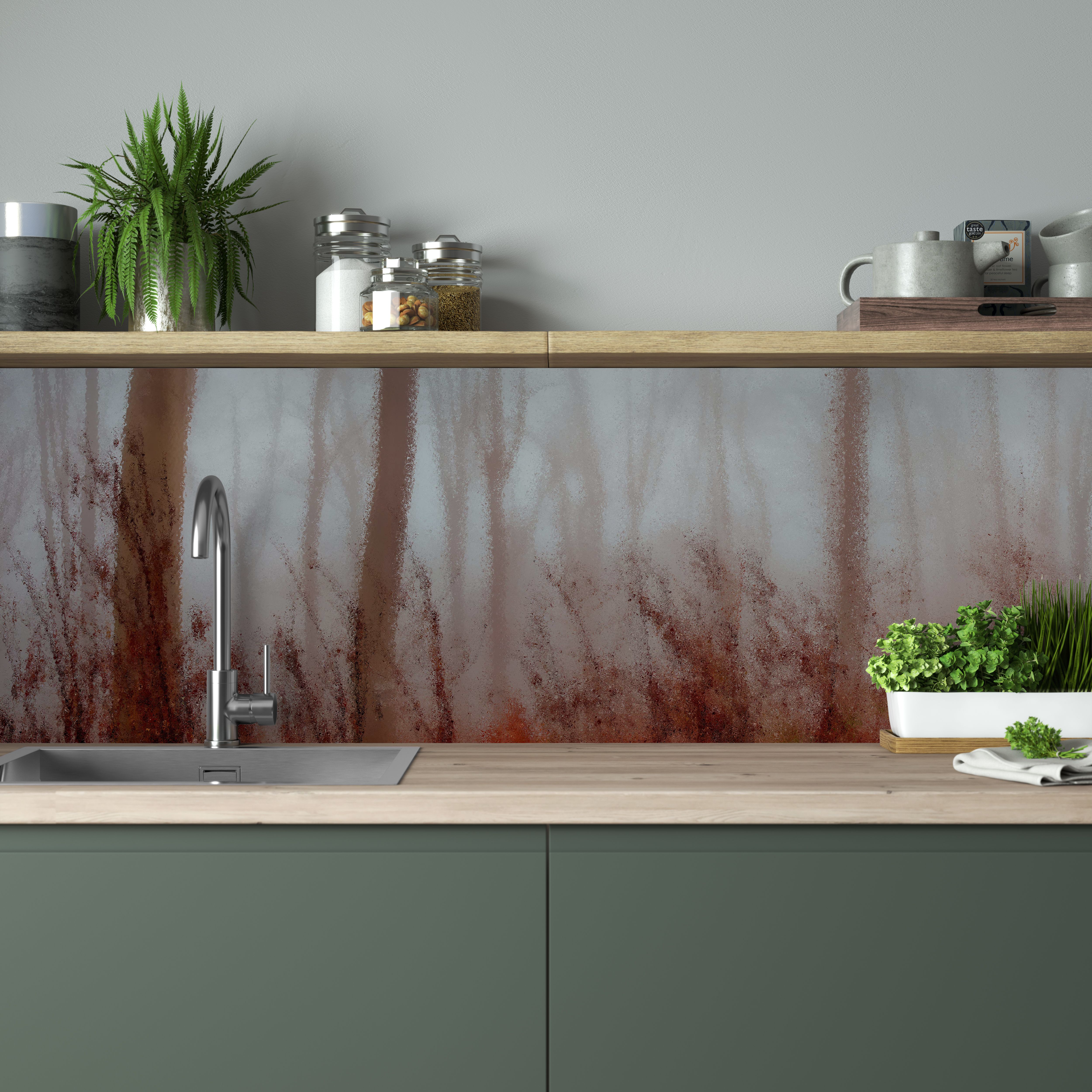 Splashwall Brown Winter forest MDF Splashback, (H)600mm (W)2440mm (T)10mm