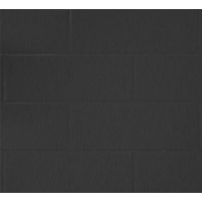 Splashwall Brushed Black Laminate Splashback, (H)1220mm (W)2440mm (T)3mm