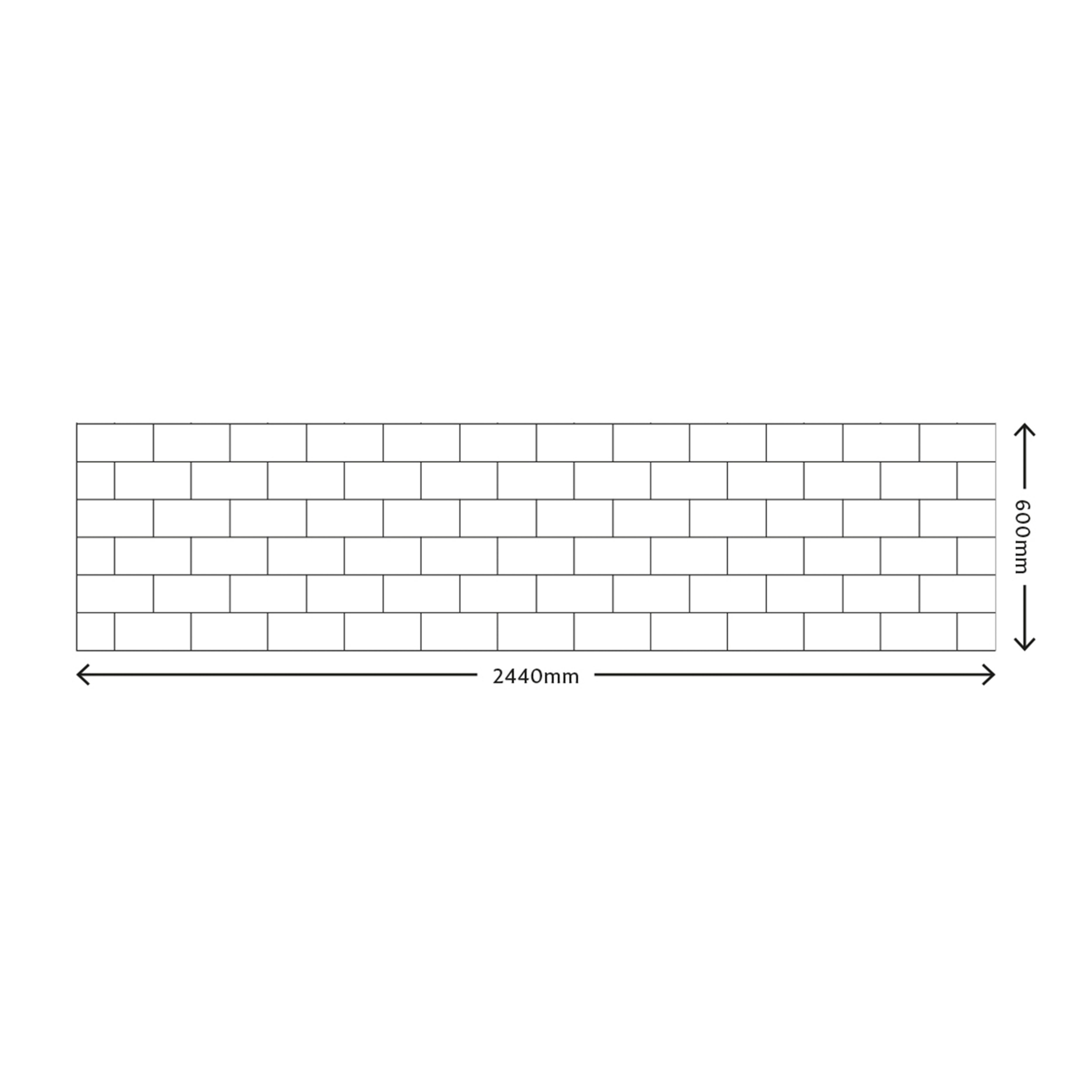 Splashwall Coffee Melamine top surface of HPL Splashback, (H)600mm (W)2440mm (T)3mm