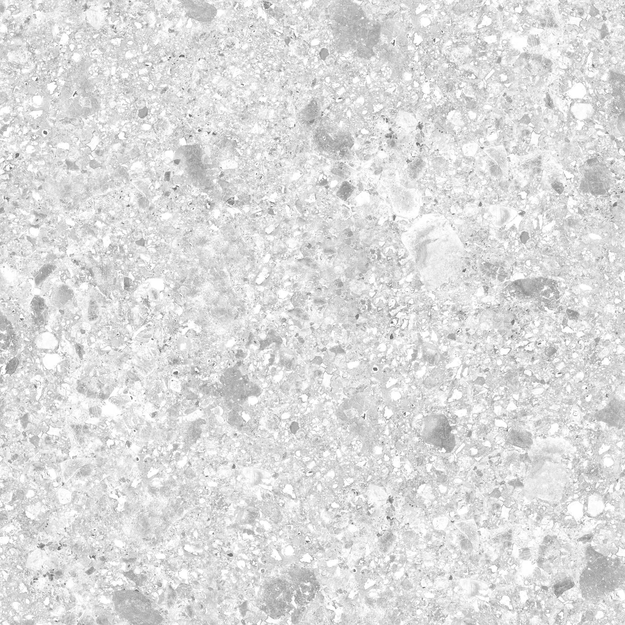 Splashwall Elite 3 panel Composite Bathroom & wet room Decorative panel kit (L)2420mm (W)1200mm - Light Grey Terrazzo Stone effect