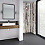 Splashwall Elite Matt Antique limed Pine Post-formed 2 sided Shower Wall panel kit (L)2420mm (W)1200mm (T)11mm