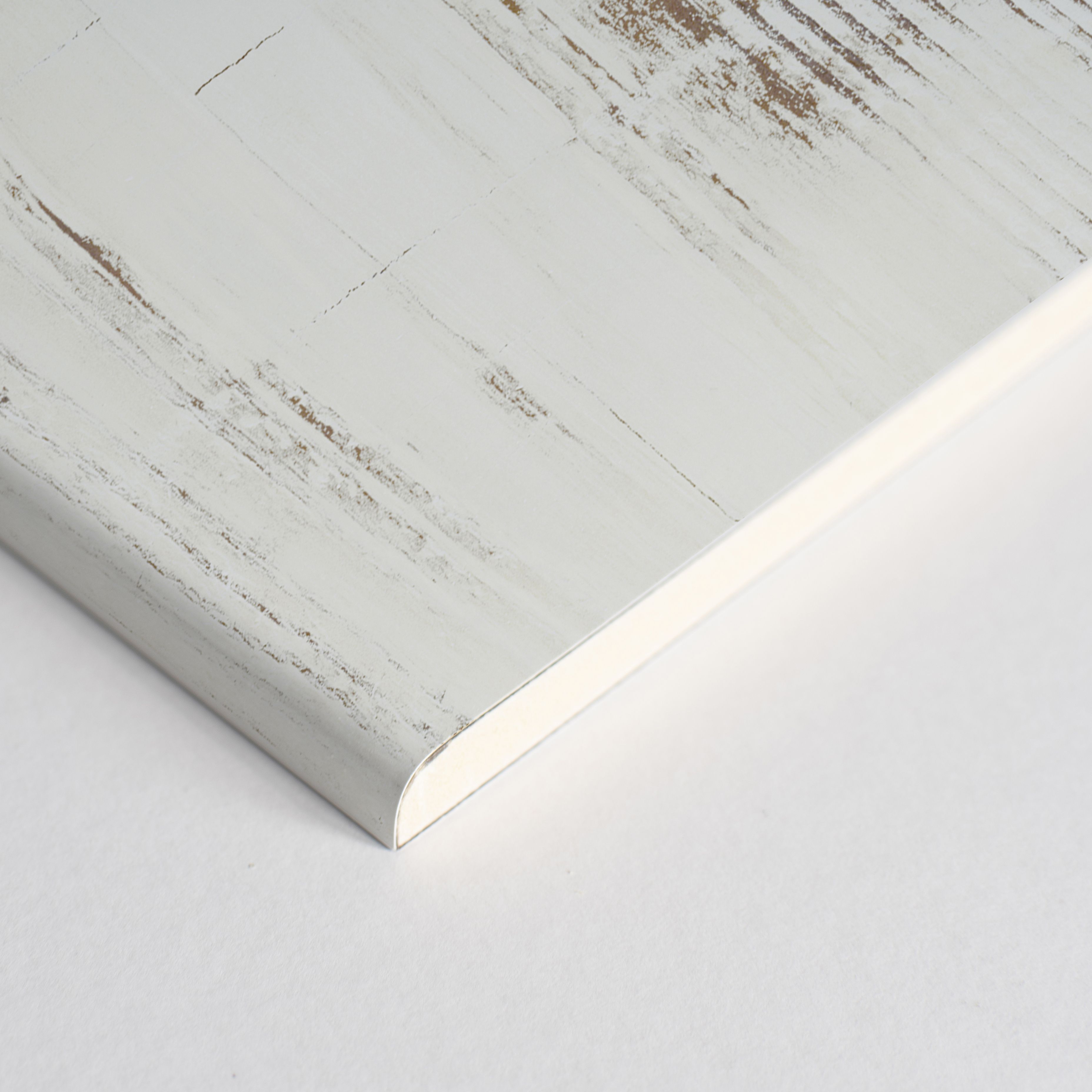 Splashwall Elite Matt Antique limed Pine Post-formed 2 sided Shower Wall panel kit (L)2420mm (W)1200mm (T)11mm