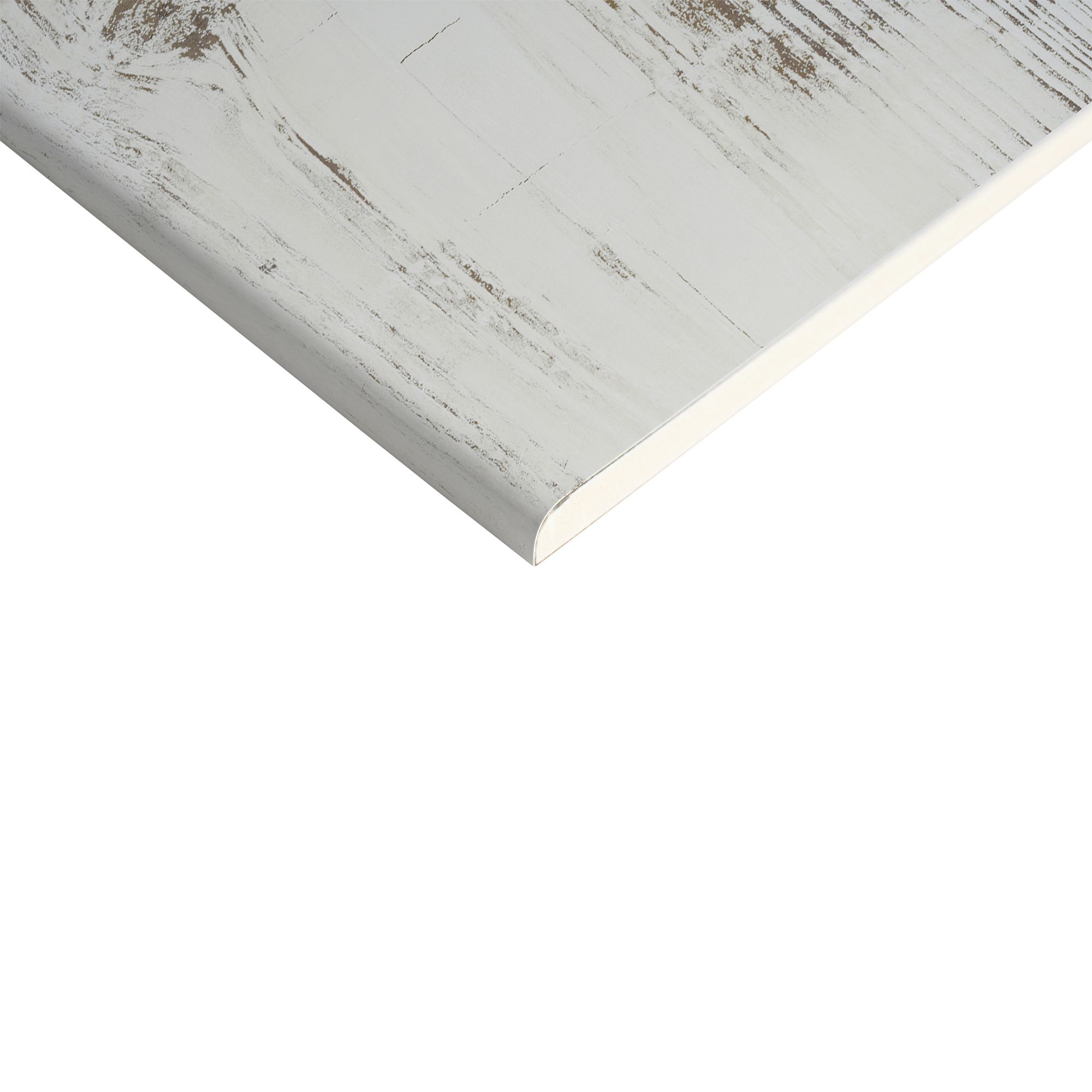 Splashwall Elite Matt Antique limed Pine Post-formed 2 sided Shower Wall panel kit (L)2420mm (W)1200mm (T)11mm