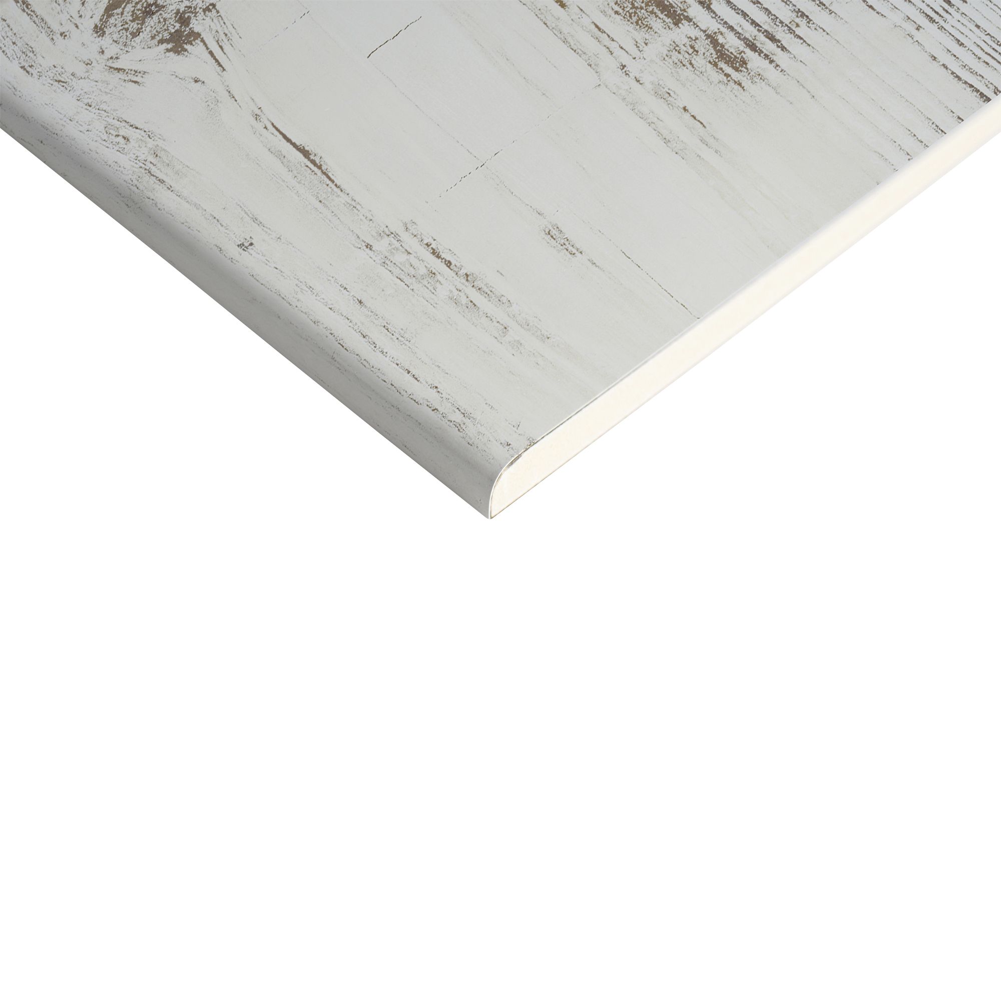 Splashwall Elite Matt Antique limed Pine Post-formed 3 sided Shower Wall panel kit (L)2420mm (W)1200mm (T)11mm