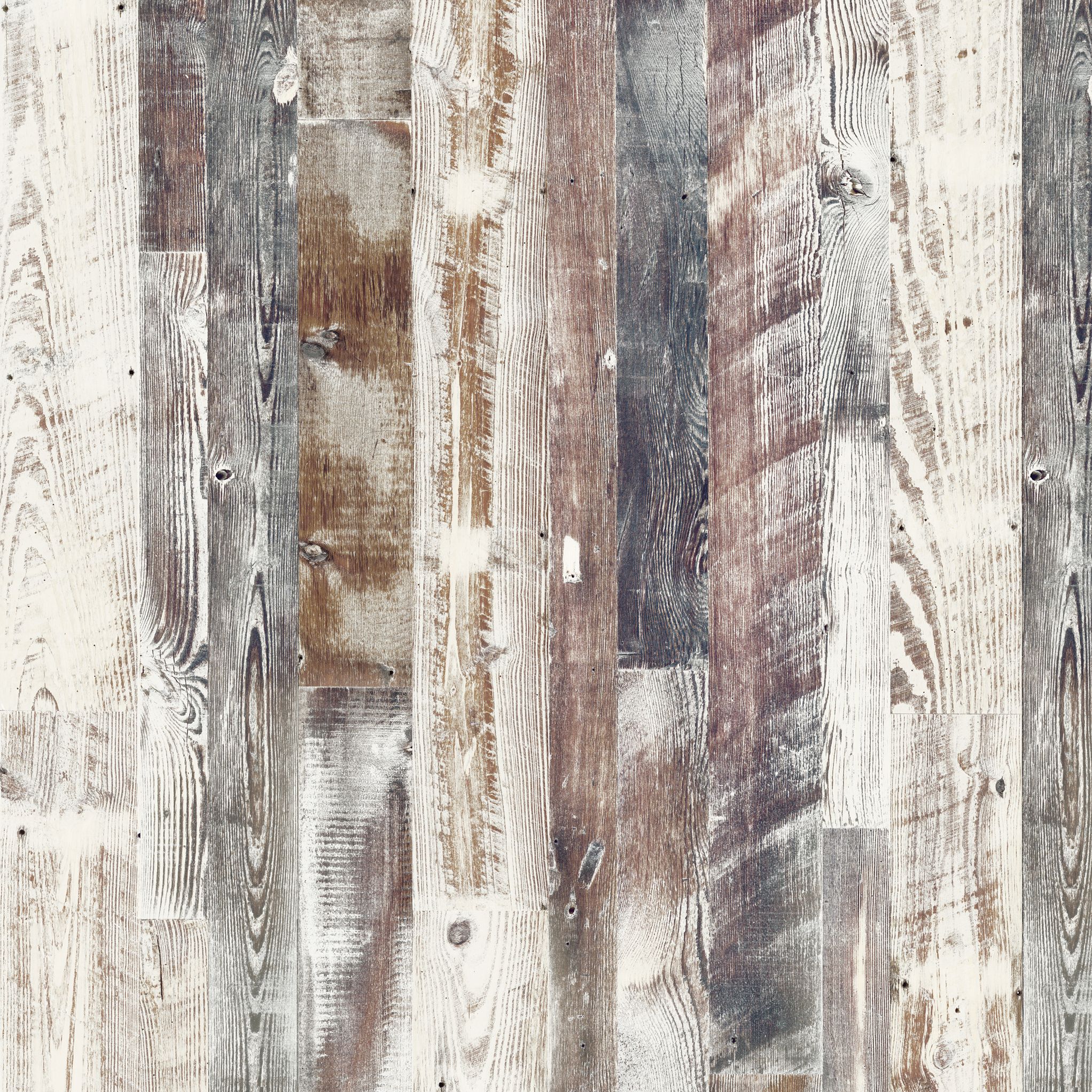 Splashwall Elite Matt Antique limed Pine Shower wall panel (H)242cm (W)120cm (T)1.1cm