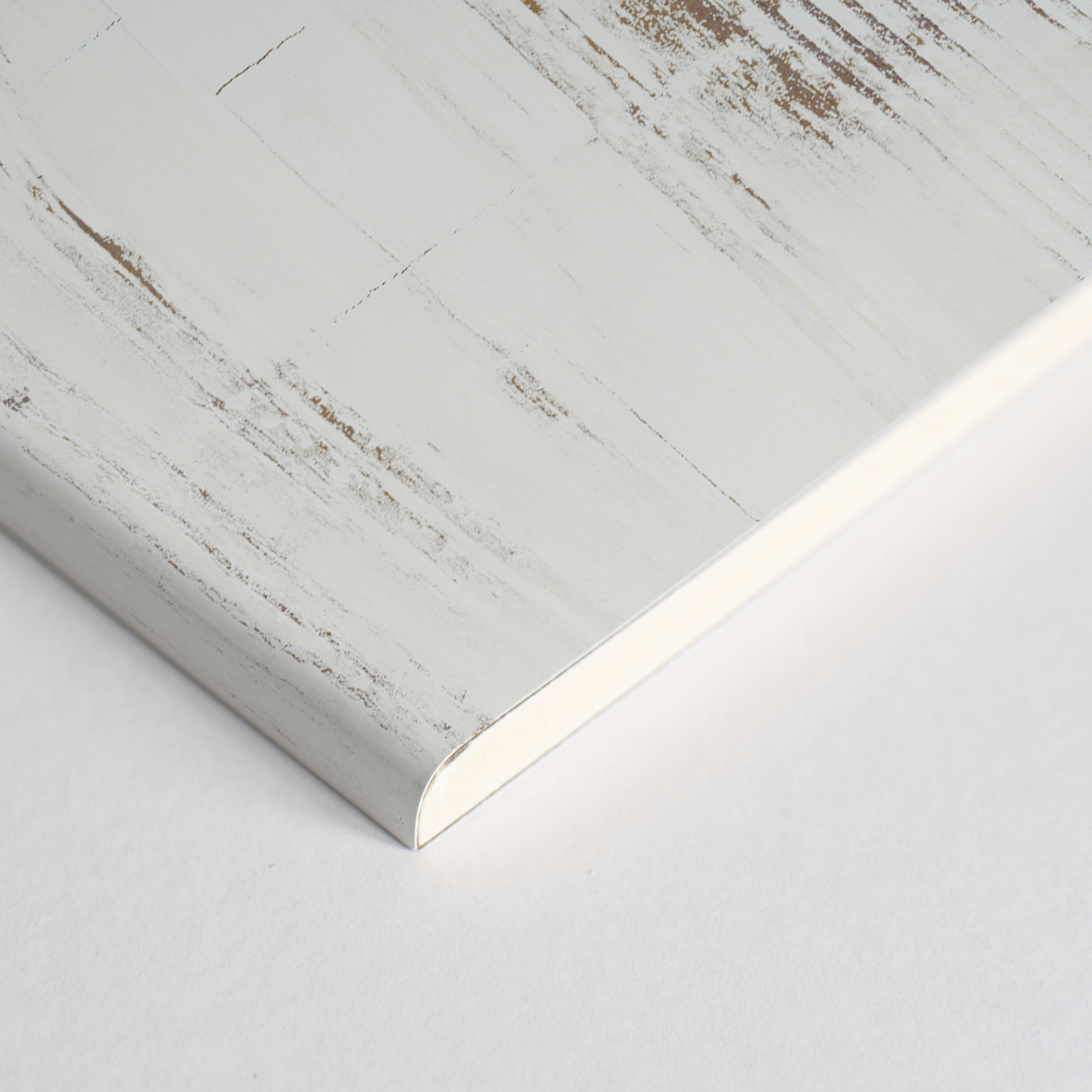 Splashwall Elite Matt Antique limed Pine Shower wall panel (H)242cm (W)120cm (T)1.1cm
