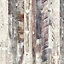 Splashwall Elite Matt Antique limed Pine Tongue & groove Shower wall panel (H)242cm (W)60cm (T)1.1cm