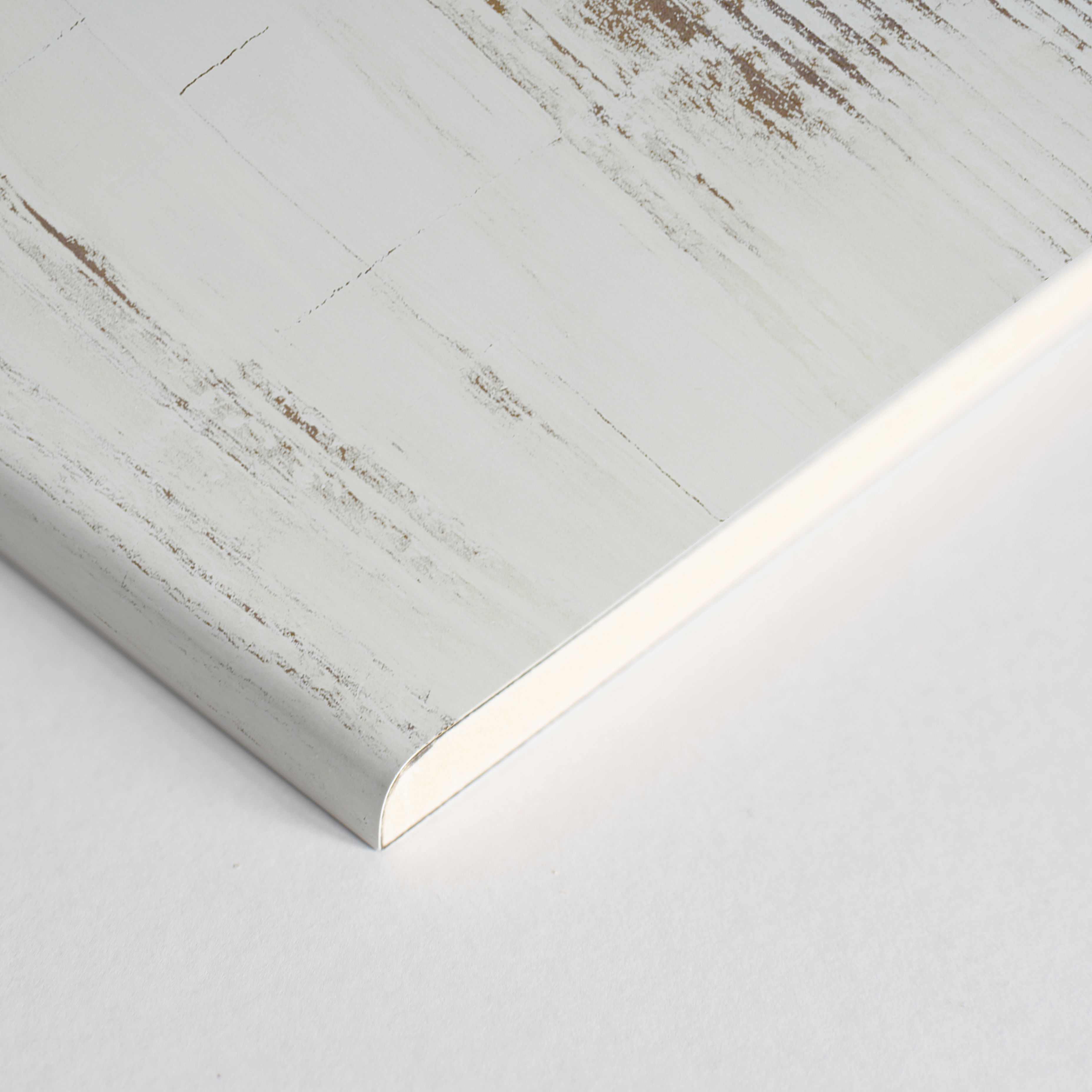 Splashwall Elite Matt Antique limed Pine Tongue & groove Shower wall panel (H)242cm (W)60cm (T)1.1cm