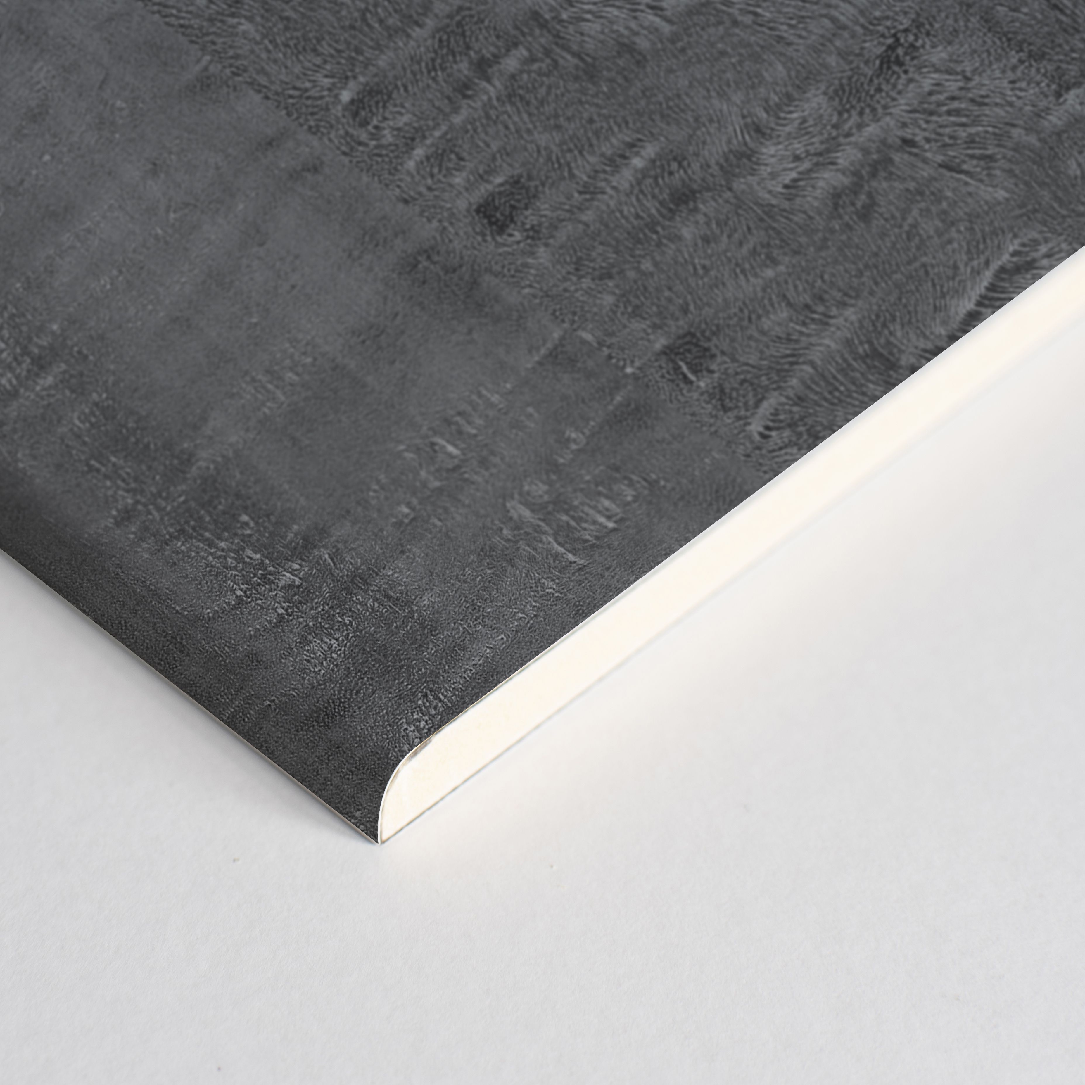 Splashwall Elite Matt Charcoal eucalyptus Post-formed 3 sided Shower Wall panel kit (L)2420mm (W)1200mm (T)11mm