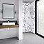 Splashwall Elite Matt Marmo migliore Tongue & groove Shower wall panel (H)242cm (W)60cm (T)1.1cm