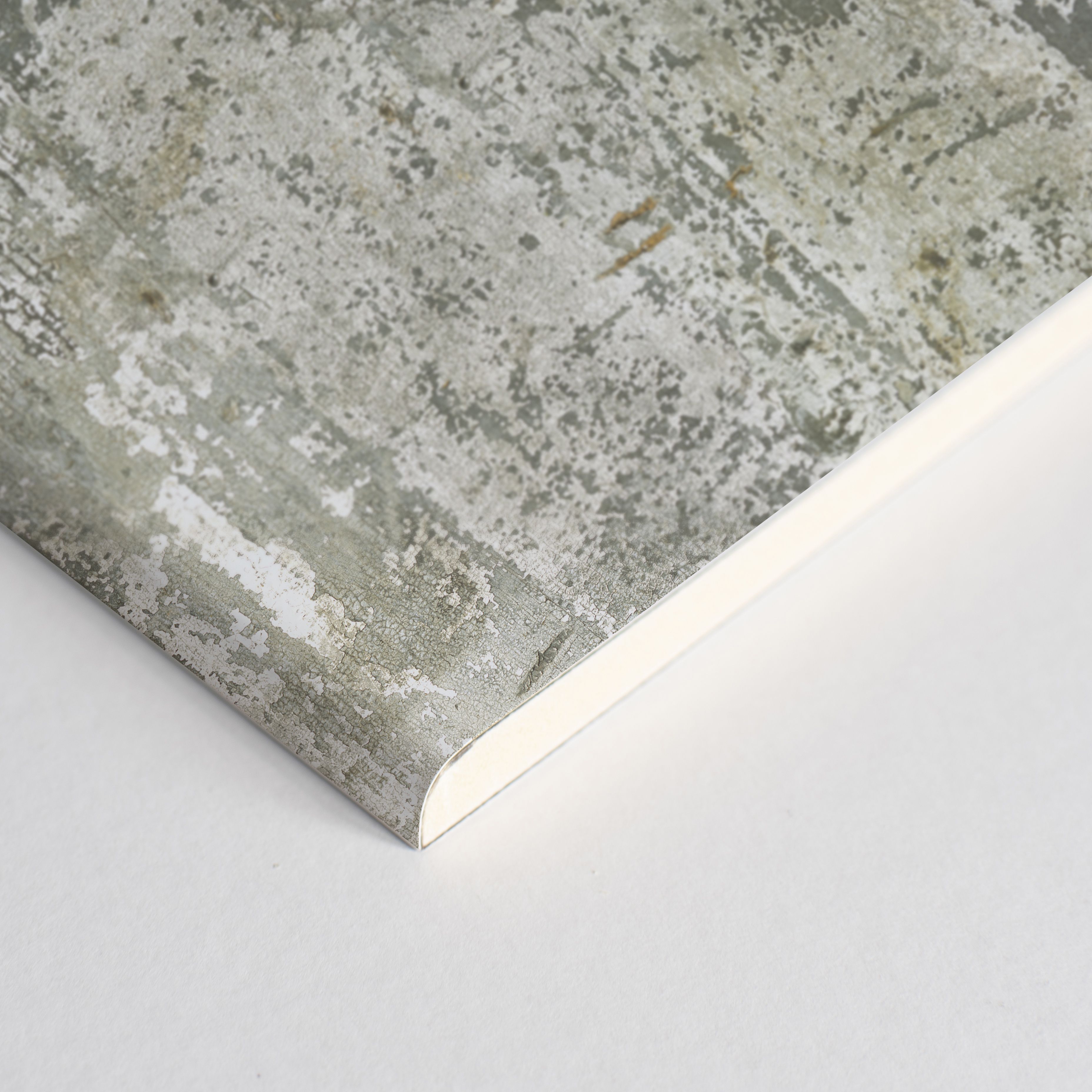 Splashwall Elite Matt Milk Paint Post-formed 2 sided Shower Wall panel kit (L)2420mm (W)1200mm (T)11mm