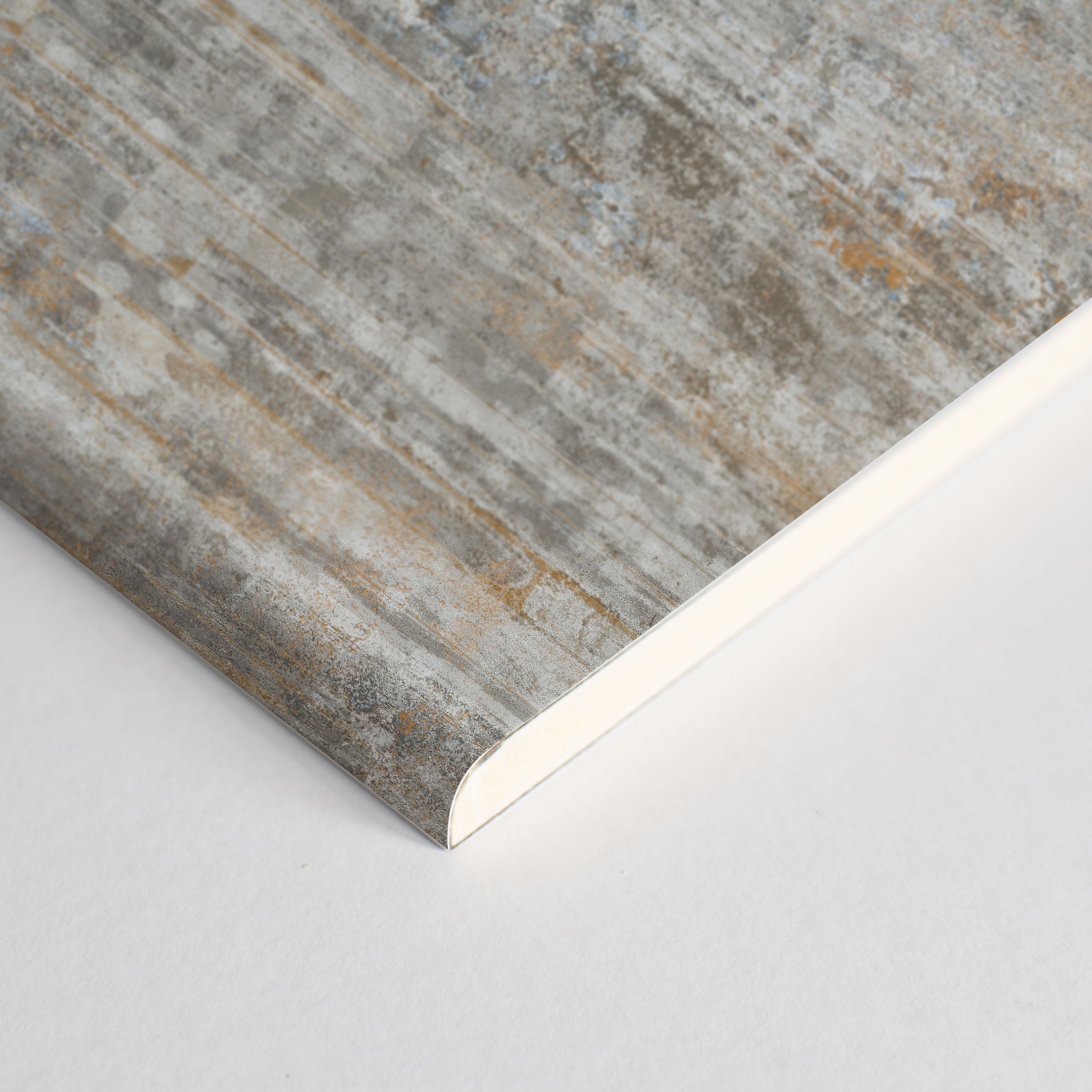 Splashwall Elite Matt Tomenta Post-formed 2 sided Shower Wall panel kit (L)2420mm (W)1200mm (T)11mm