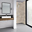 Splashwall Elite Matt Treviso Tongue & groove Shower wall panel (H)242cm (W)120cm (T)1.1cm