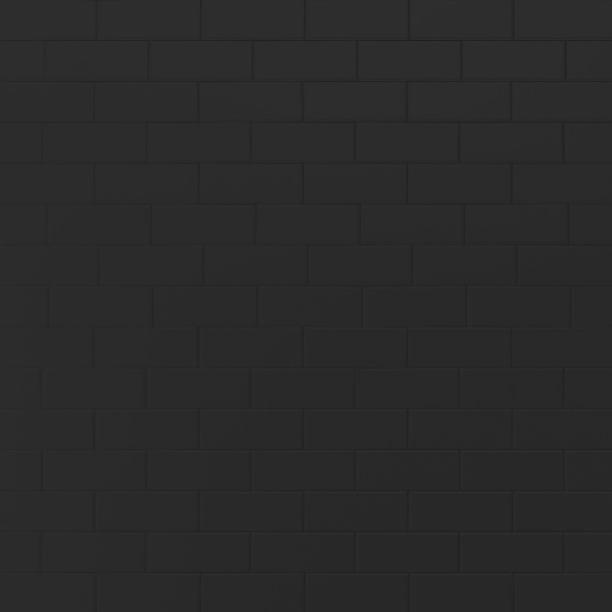 Splashwall Gloss Black Straight 3 sided Shower Wall panel kit (L)2440mm (W)1220mm (T)11mm