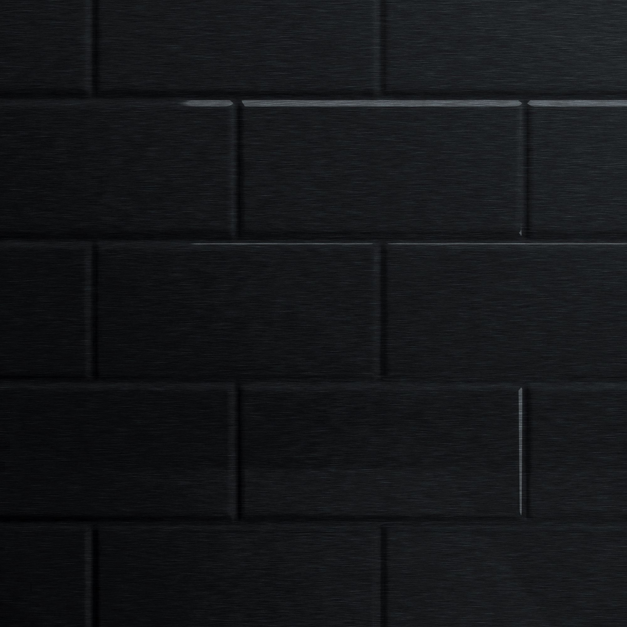 Splashwall Gloss Black Tile effect 2 sided Shower Panel kit (L)1200mm (W)2420mm (T)3mm