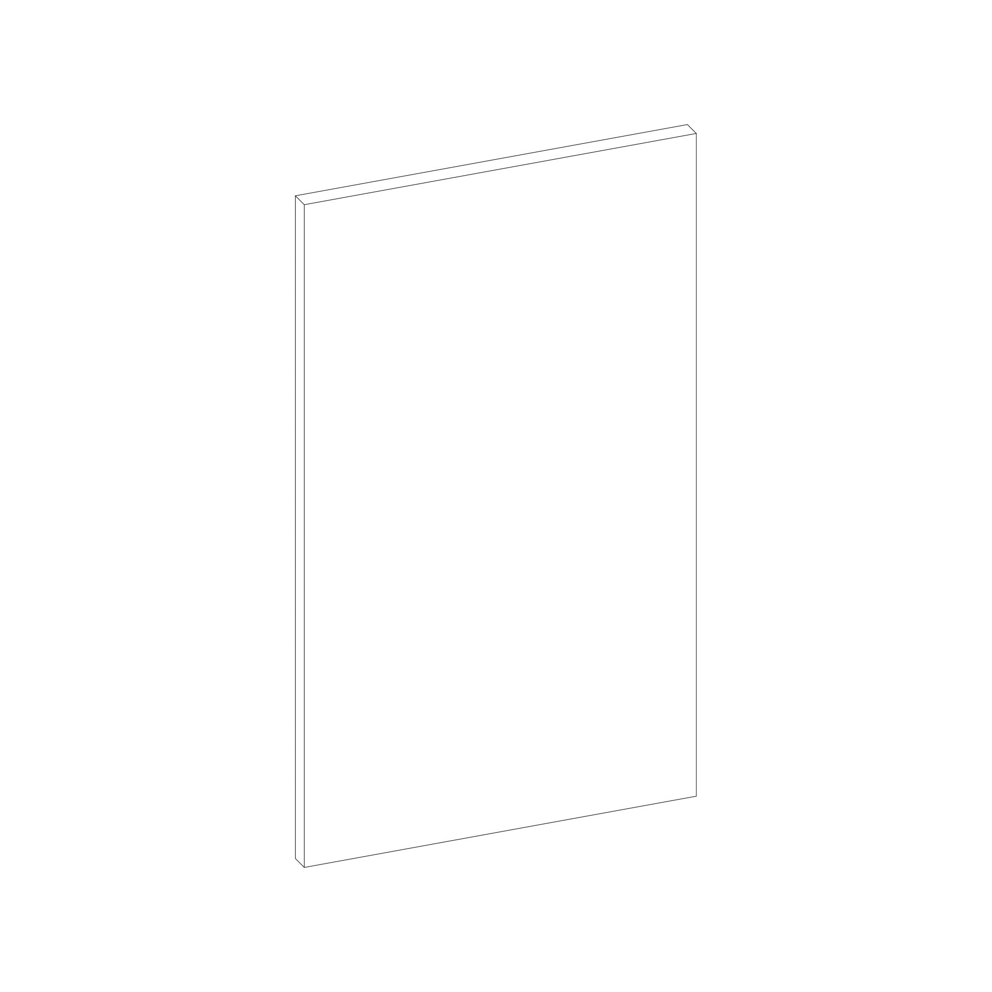 Splashwall Gloss White Composite Panel x (H)242cm x (D)3mm