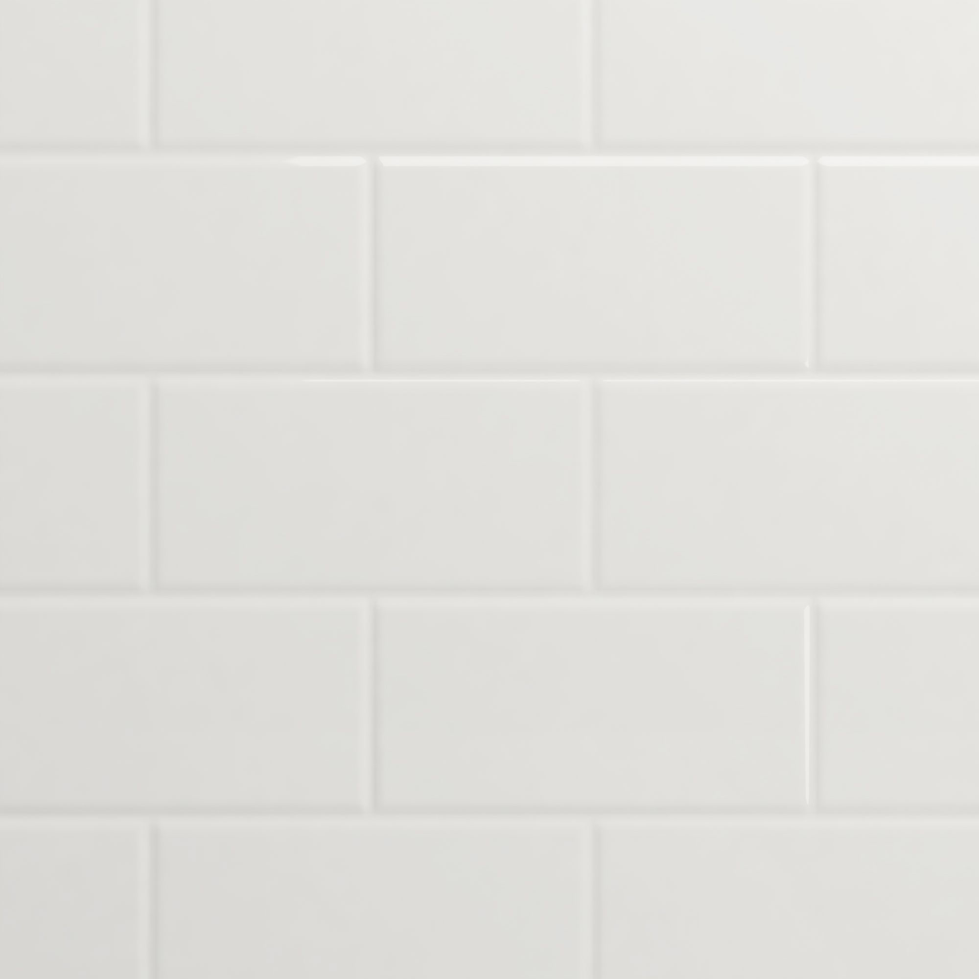 Splashwall Gloss White Tile effect 2 sided Shower Panel kit (L)2420mm (W)1200mm (T)3mm
