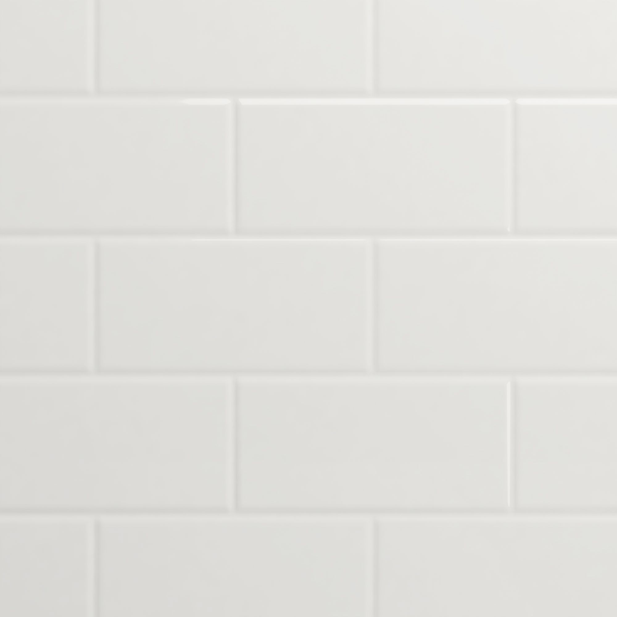 Splashwall Gloss White Tile effect 3 sided Shower Panel kit (L)1200mm (W)2420mm (T)3mm