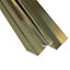 Splashwall Gold effect Panel internal corner joint, (L)2420mm