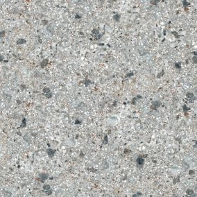 Splashwall Grey Terrazzo effect Aluminium Splashback, (H)600mm (W)2440mm (T)4mm