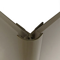 Splashwall Hessian Straight Panel external corner joint, (L)2440mm (T)4mm