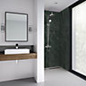 Splashwall Impressions Charcoal Clean cut 3 sided Shower Panel kit (L)2420mm (W)1200mm (T)11mm