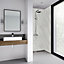 Splashwall Impressions Gloss Carrara Clean cut 3 sided Shower Panel kit (L)2420mm (W)1200mm (T)11mm