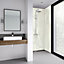 Splashwall Impressions Gloss Milano marble effect Milano marble effect Clean cut 2 sided Shower Panel kit (L)2420mm (W)1200mm (T)11mm