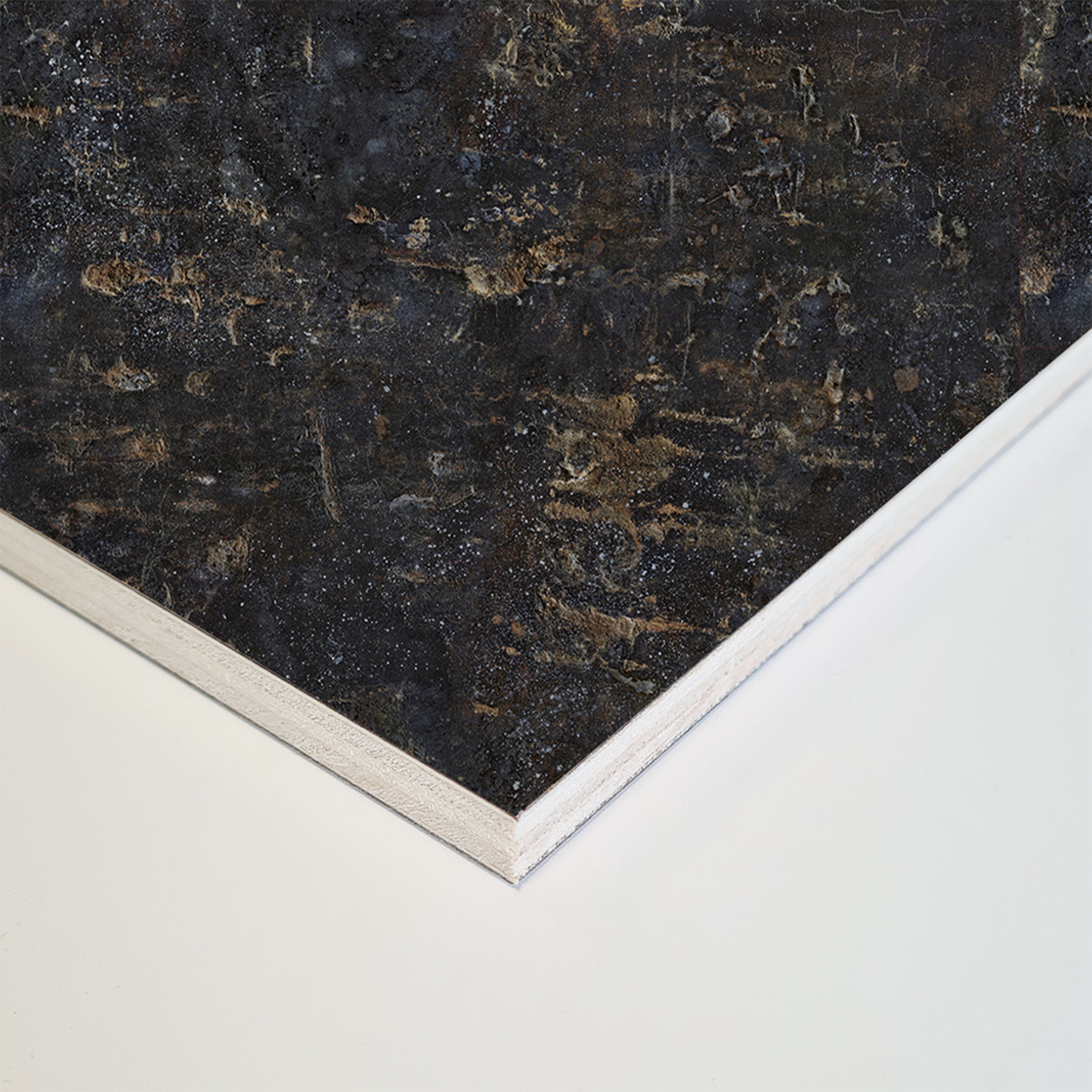 Splashwall Laminate Tongue & groove Bathroom & wet room Decorative panel (H)2420mm (W)1200mm - Matt Cosmos Stone effect