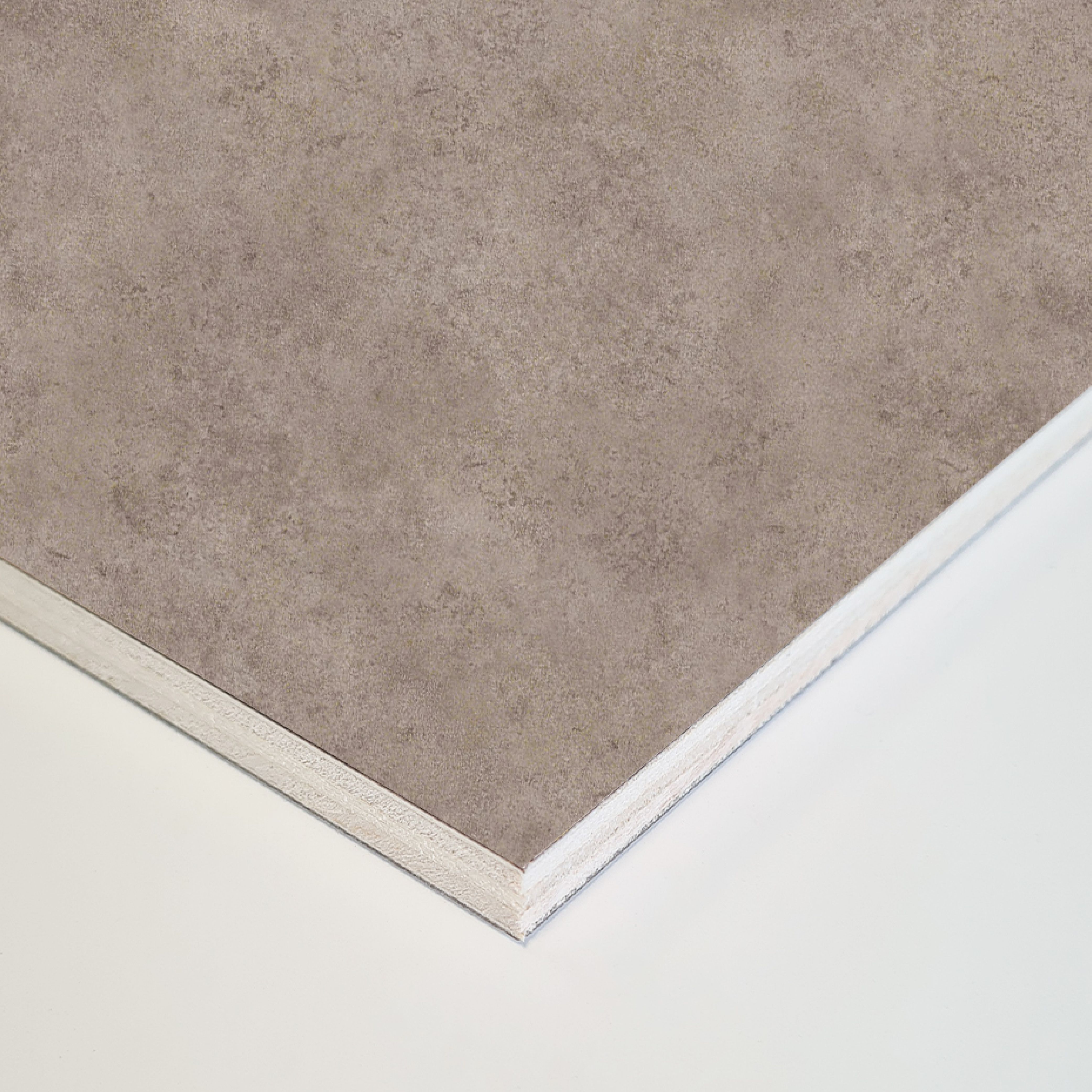 Splashwall Laminate Tongue & groove Bathroom & wet room Decorative panel (H)2420mm (W)1200mm - Matt Roche Salentine Stone effect