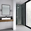 Splashwall Majestic Grey stone Clean cut 3 sided Shower Panel kit (L)2420mm (W)1200mm (T)11mm