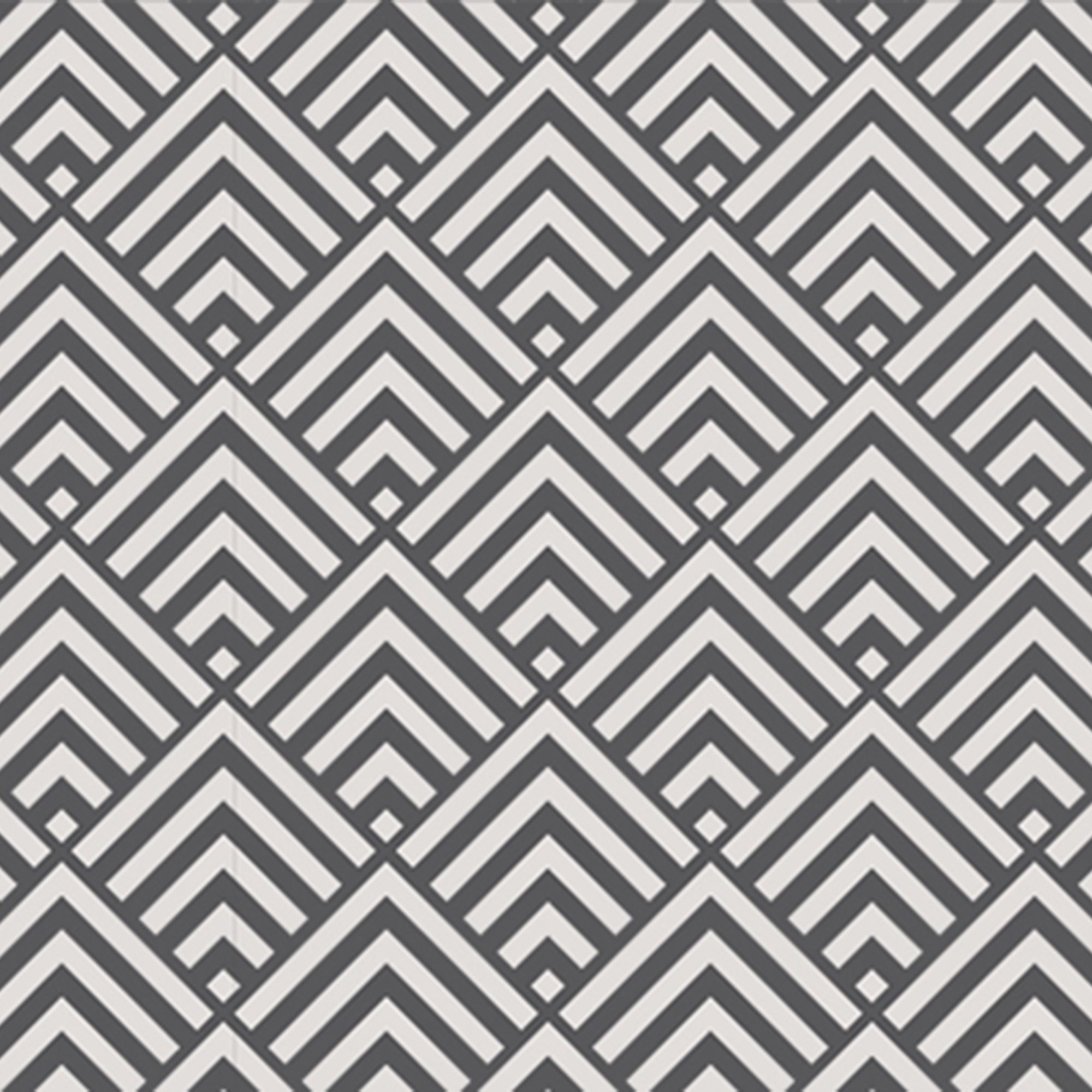Splashwall Matt Black & grey Pyramid Acrylic Splashback, (H)600mm (W)2440mm (T)4mm