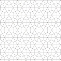 Splashwall Matt Black & white Geometric MDF Splashback, (H)1220mm (W)2440mm (T)10mm