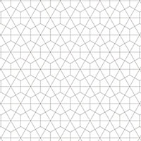 Splashwall Matt Black & white Geometric MDF Splashback, (H)600mm (W)2440mm (T)10mm