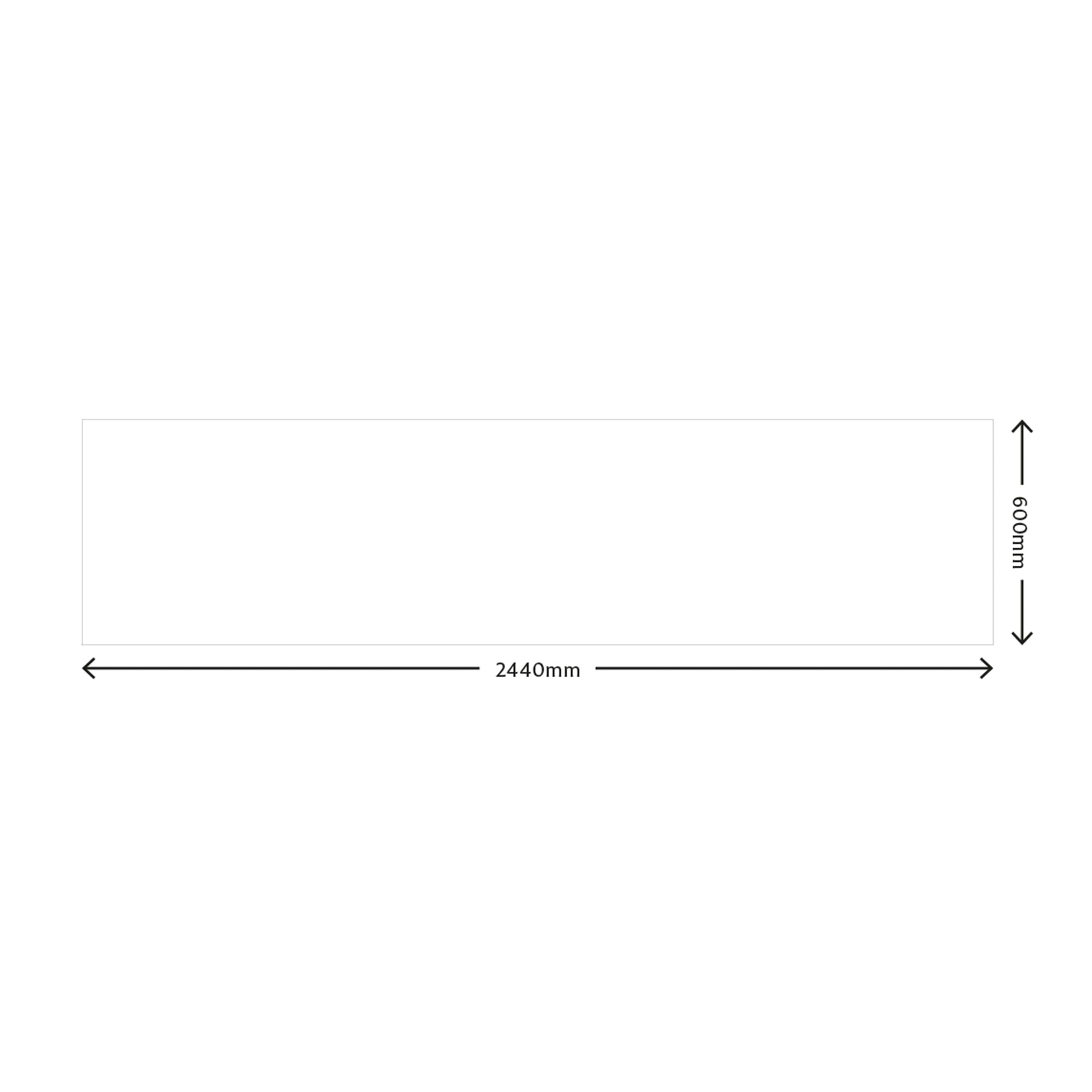 Splashwall Matt Black & white Geometric MDF Splashback, (H)600mm (W)2440mm (T)10mm