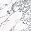 Splashwall Matt Black & white Greek Marble effect MDF Splashback, (H)600mm (W)2440mm (T)10mm