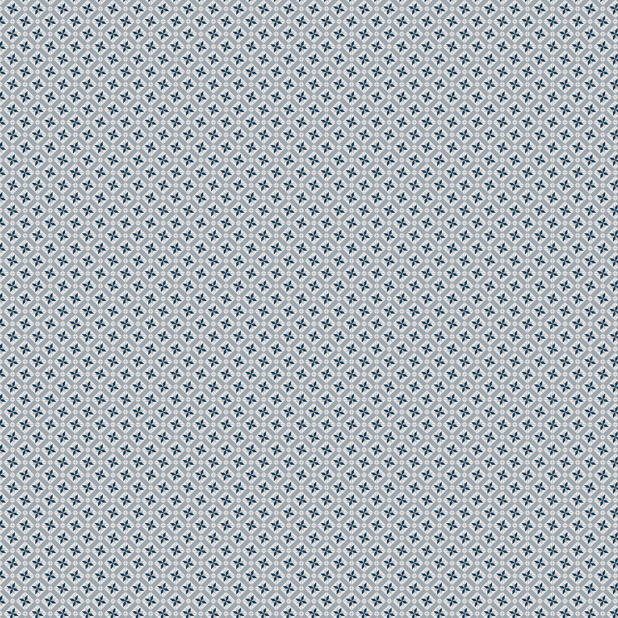 Splashwall Matt Blue & white Spanish Acrylic Splashback, (H)600mm (W)2440mm (T)4mm