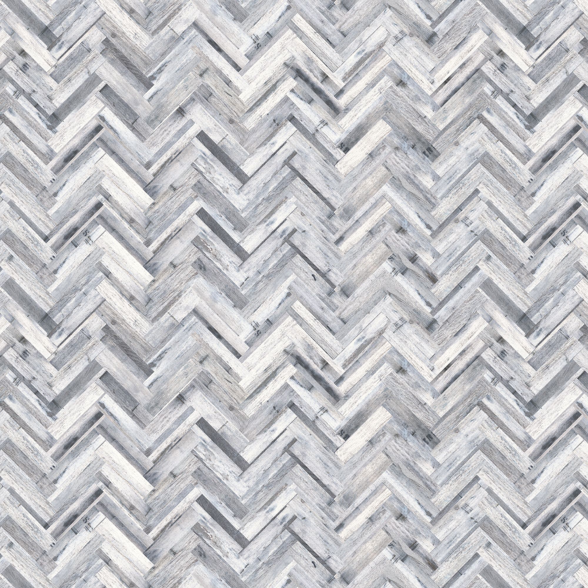 Splashwall Matt Grey Herringbone MDF Splashback, (H)1220mm (W)2440mm (T)10mm