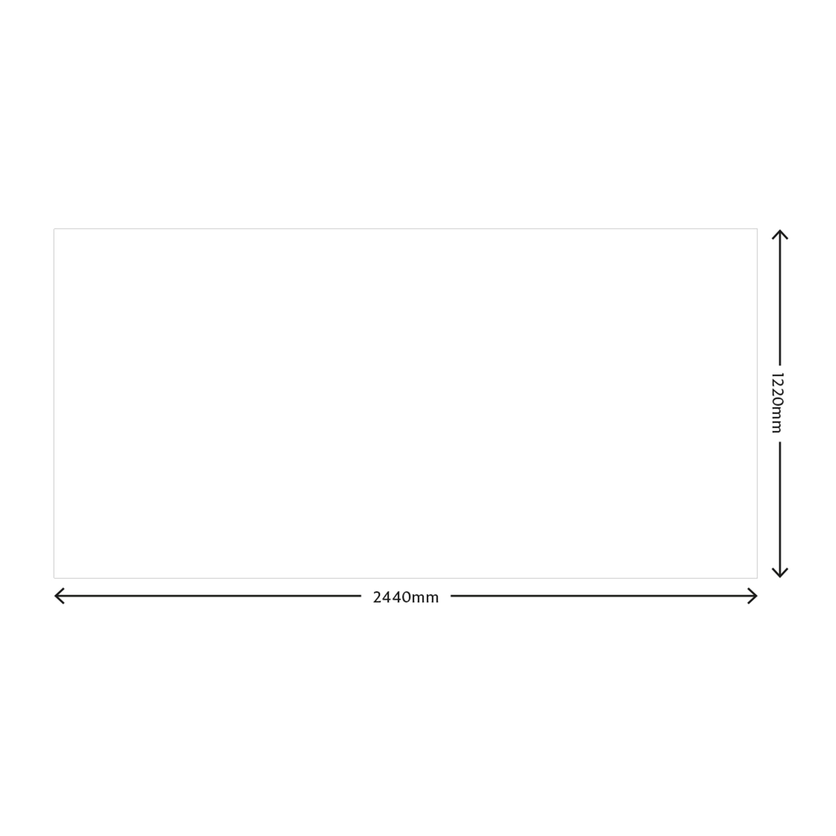 Splashwall Matt Light grey Acrylic Splashback, (H)1220mm (W)2440mm (T)4mm