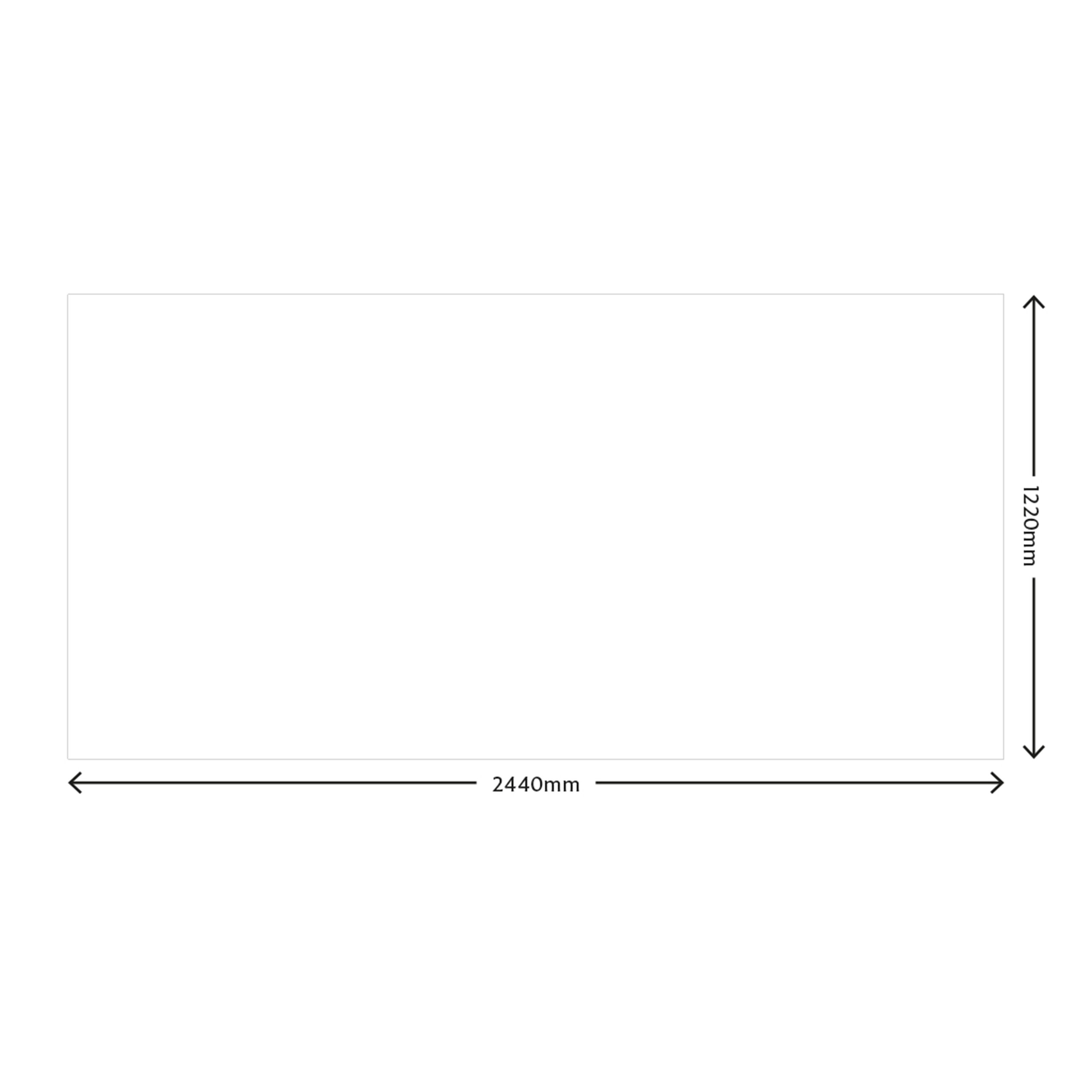Splashwall Matt Lime Acrylic Splashback, (H)1220mm (W)2440mm (T)4mm