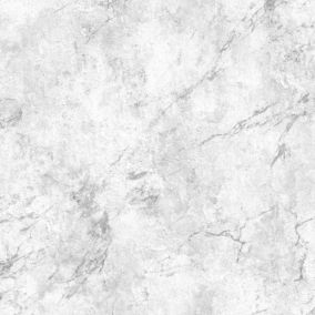 Splashwall Misuo Grey Marble effect Aluminium Splashback, (H)600mm (W)2440mm (T)4mm