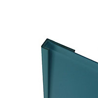 Splashwall Sky Straight Panel end cap, (L)2440mm (T)4mm