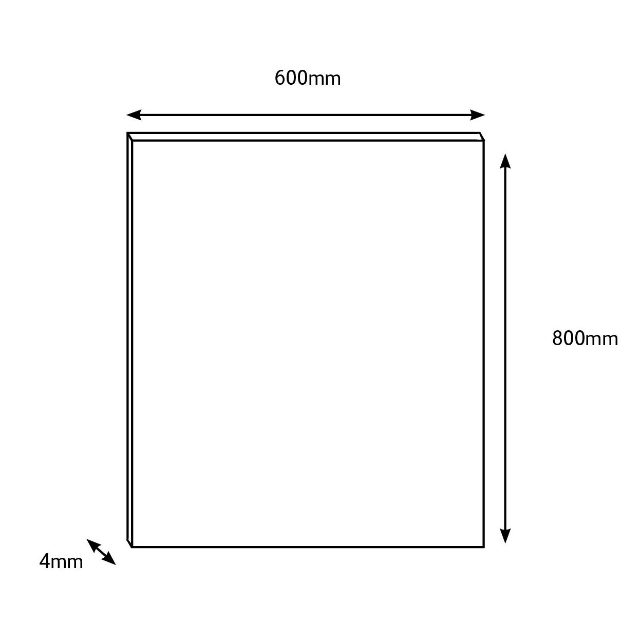 Splashwall Wood effect Acrylic Splashback, (H)800mm (W)600mm (T)4mm