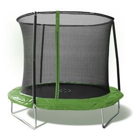 Sportspower Green 244 x 205cm Trampoline & enclosure
