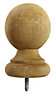 Spruce Colonial Ball top Post cap, (H)127mm (W)82mm