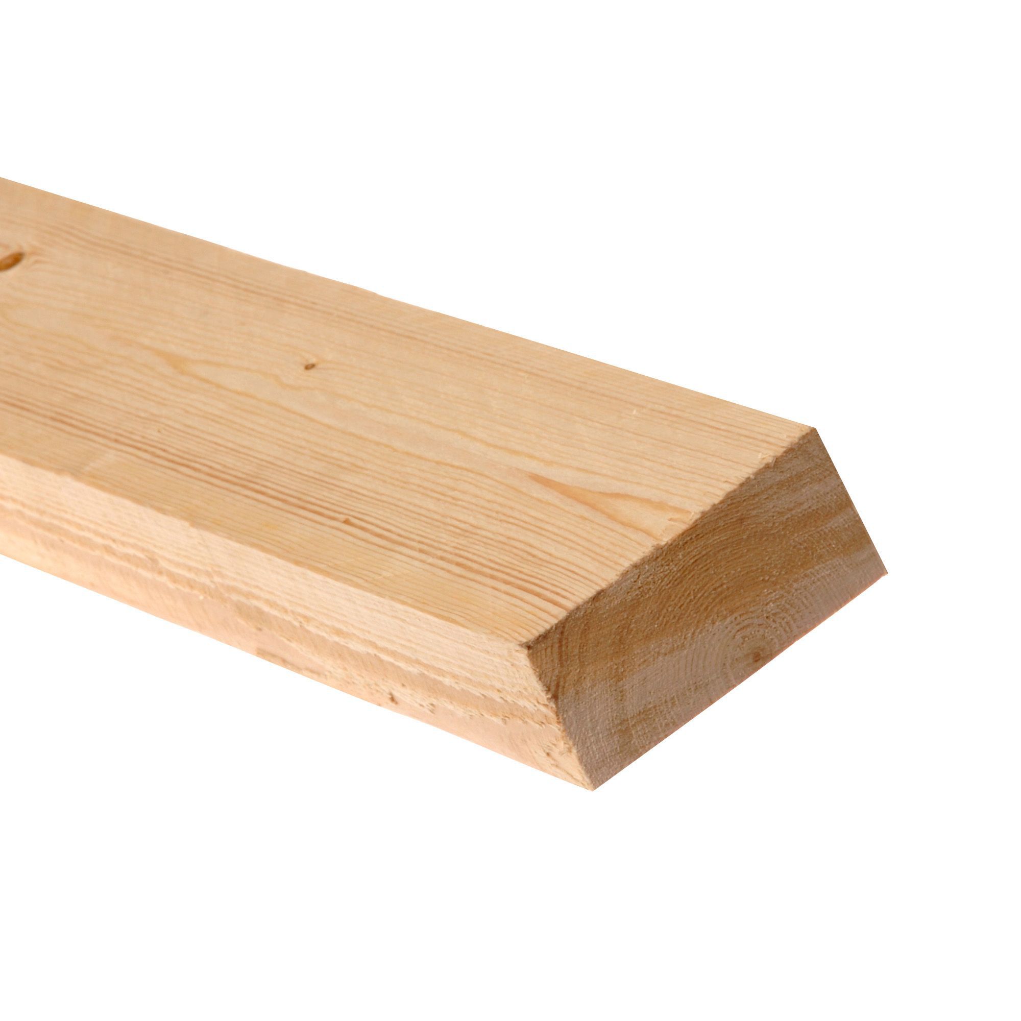 Spruce Timber (L)2.4m (W)100mm (T)47mm 253233, Pack of 4