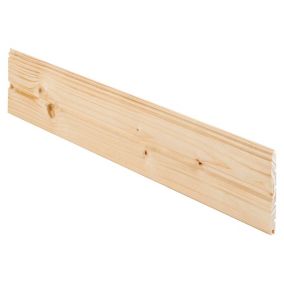Spruce Tongue & groove Cladding (L)0.89m (W)95mm (T)7.5mm, Pack of 5