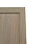 Square 2 panel Oak veneer Internal Door, (H)1980mm (W)610mm (T)40mm