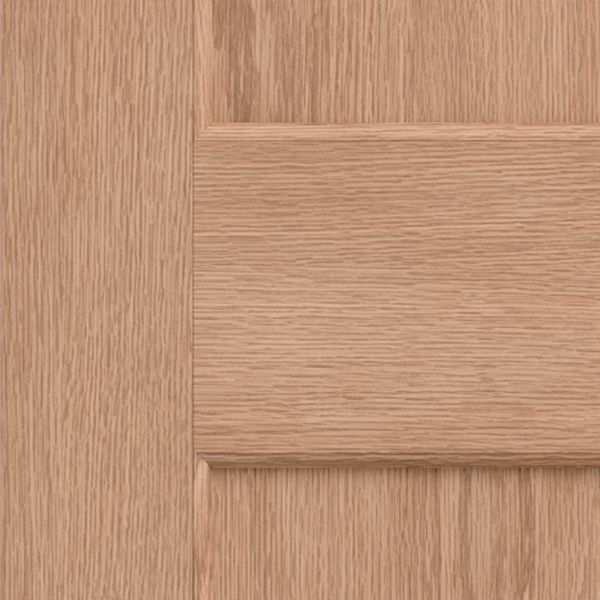 Square 2 panel Unglazed Oak veneer Internal Door, (H)1981mm (W)610mm (T)35mm